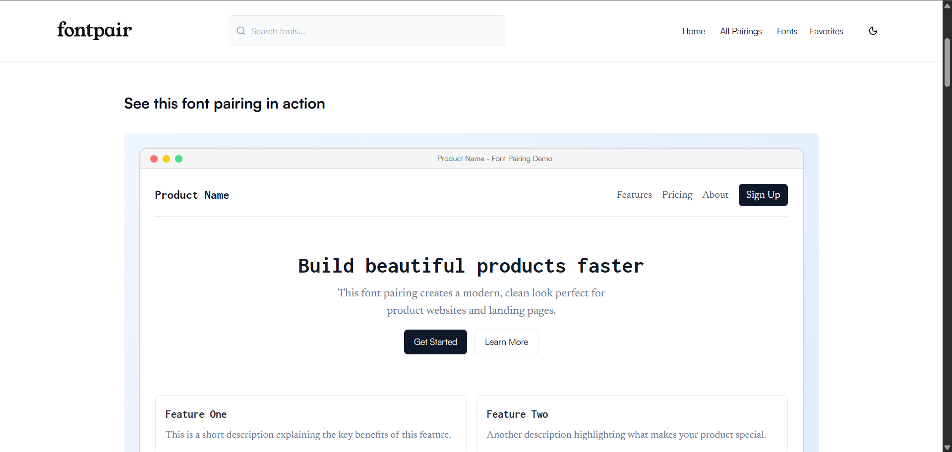 Fontpair's Screenshot 3